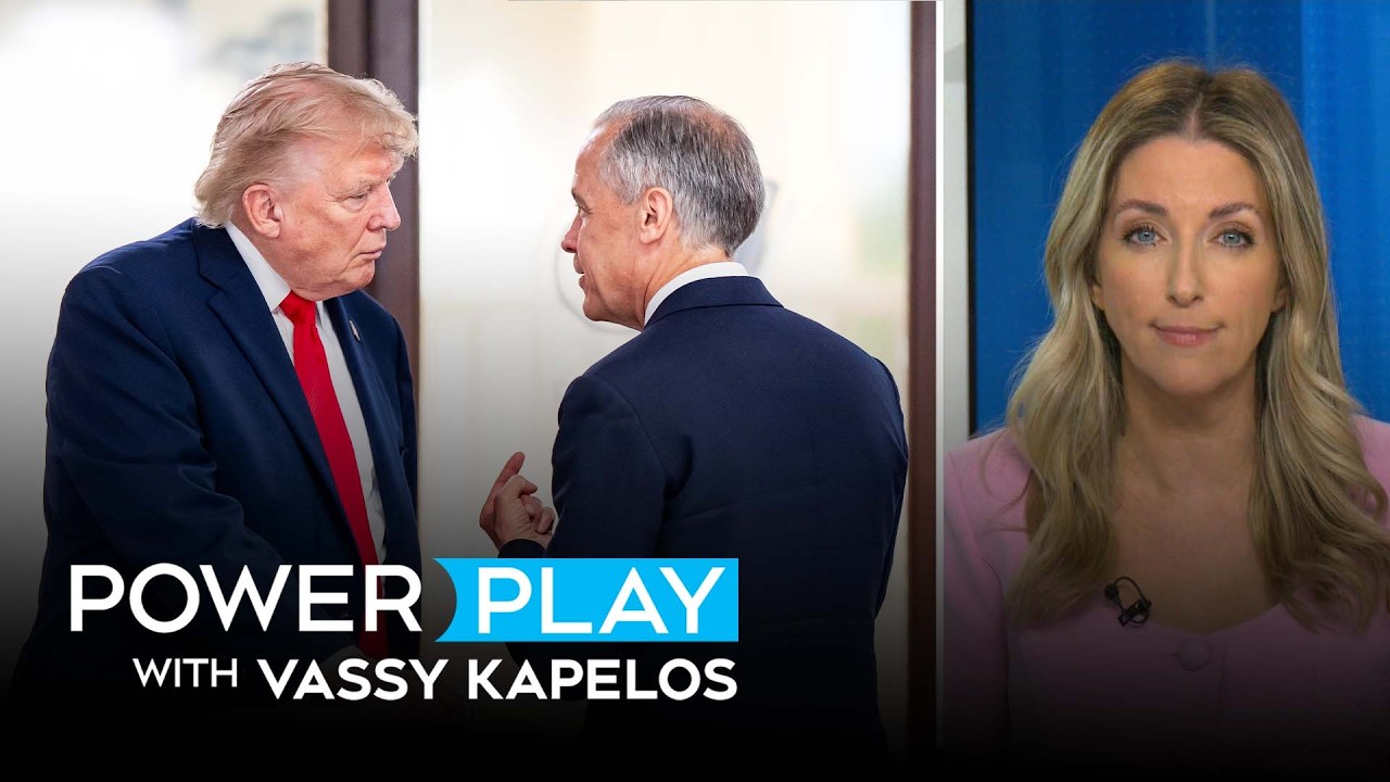 Карни и Трамп попали на горячий микрофон, обсуждая китайские электромобили на саммите G7 | Power ...