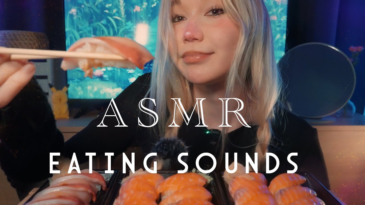 ASMR / Sushi eating sounds / Food sounds