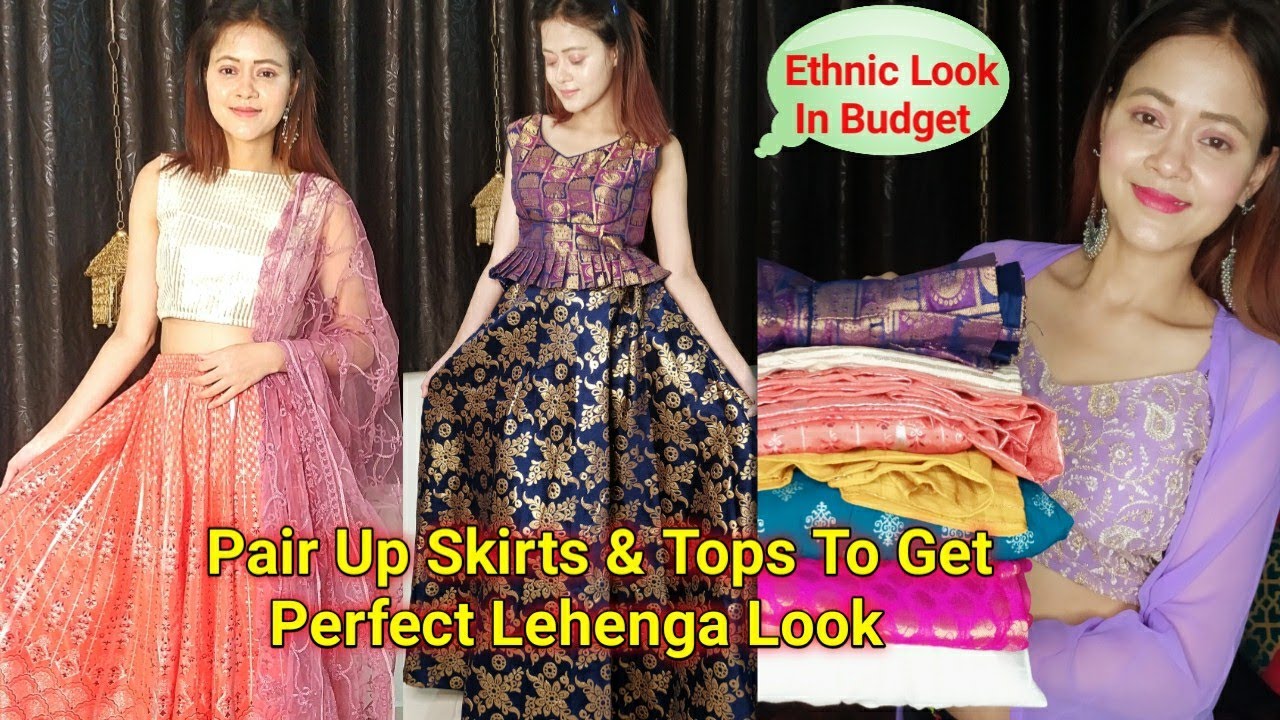 Flipkart Ethnic Skirt/Tops/Blouse Haul | Amazon Skirt/Suit/Blouse/Lehenga Haul | Flipkart Haul