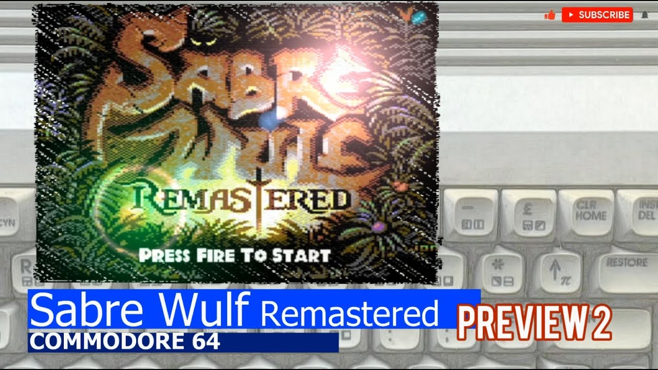 Commodore 64 -=Sabre Wulf Remastered=- preview 2