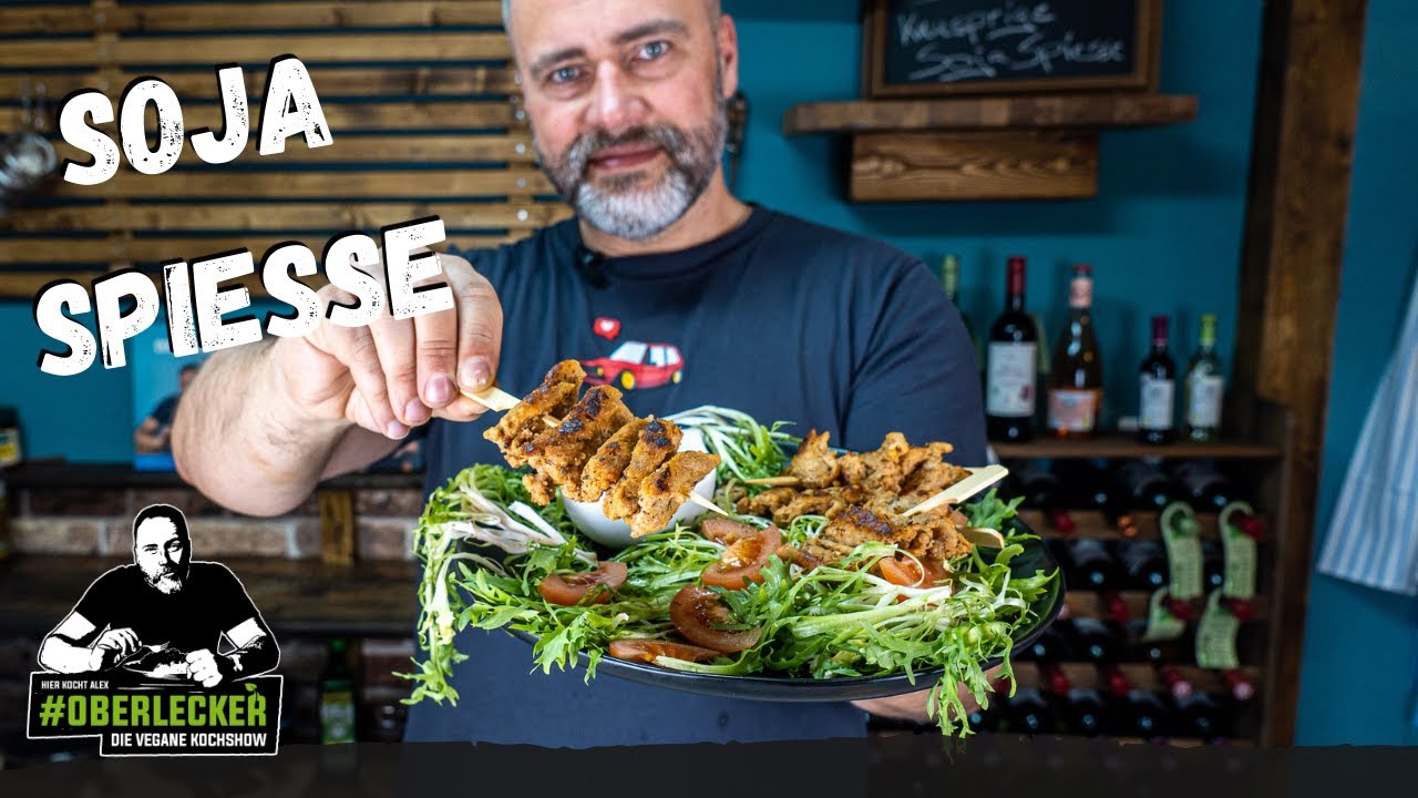 Vegan Grillen. Saftige Sojaspie&szlig;e im Handumdrehen zubereitet.