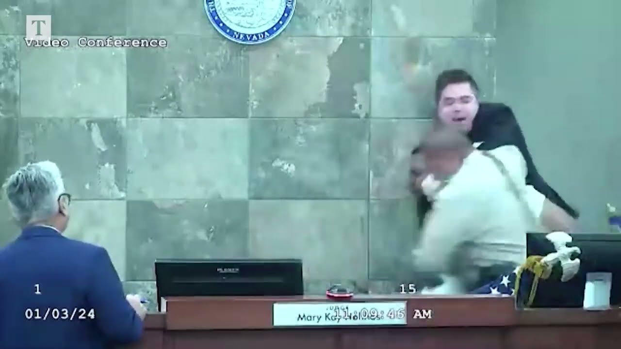 Guy Attacks Judge In Court With Cartoon Noises