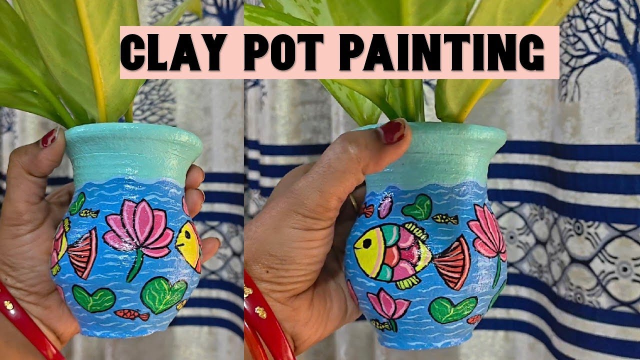 TERRACOTTA POT COLOURING #youtube #yt #youtubevideo #ytviral @pinkgallery6613 