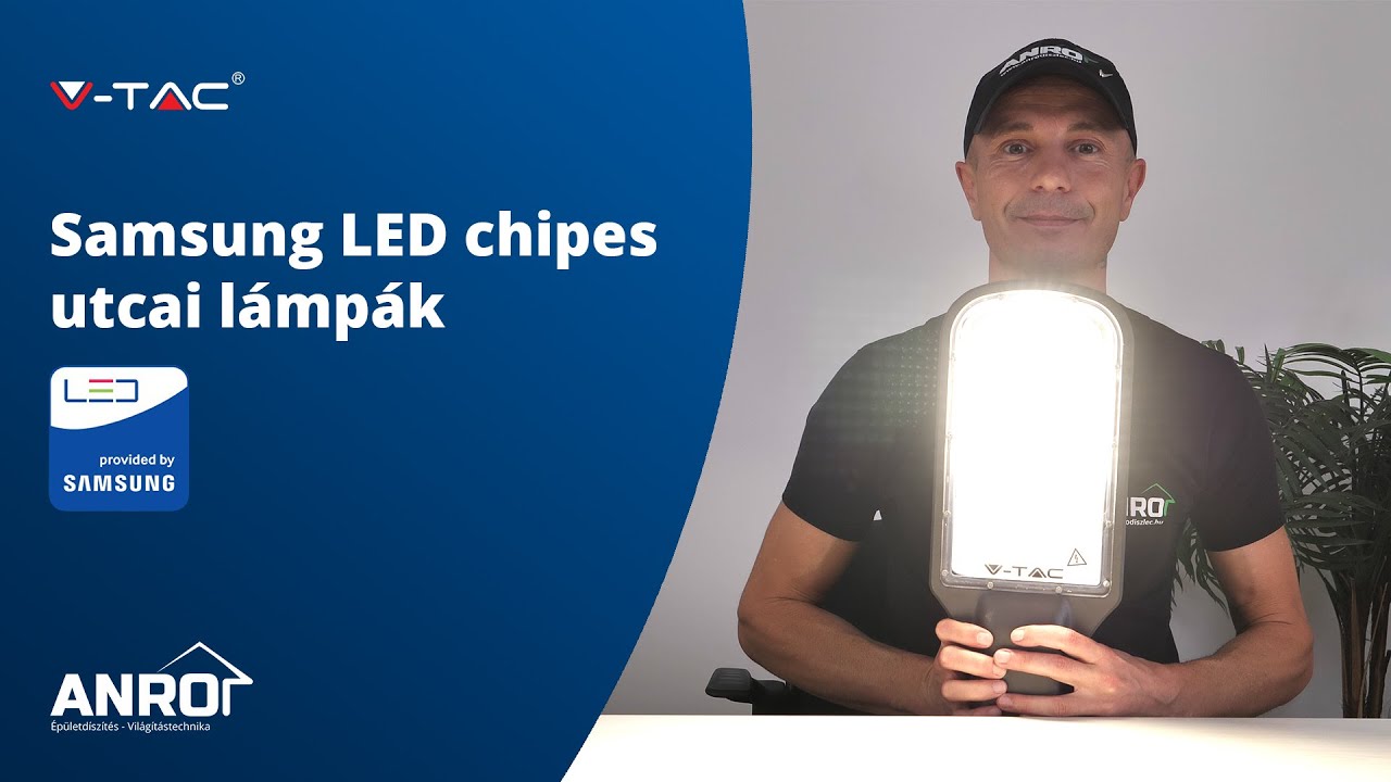 UTCAI LED LÁMPA V-TAC Samsung: park, parkoló, kert, udvar, játszótér, telephely LED világítás