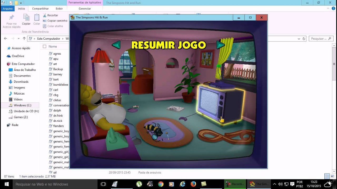 como baixar e instalar o the simpsons hit e run+Tradu&ccedil;&atilde;o PTbr