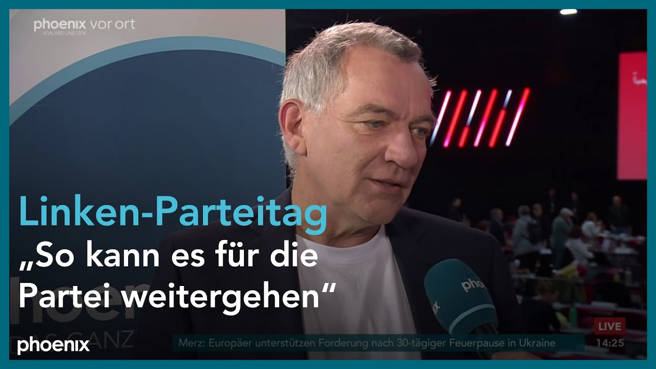 Jan van Aken beim Parteitag der Linken am 09.05.25
