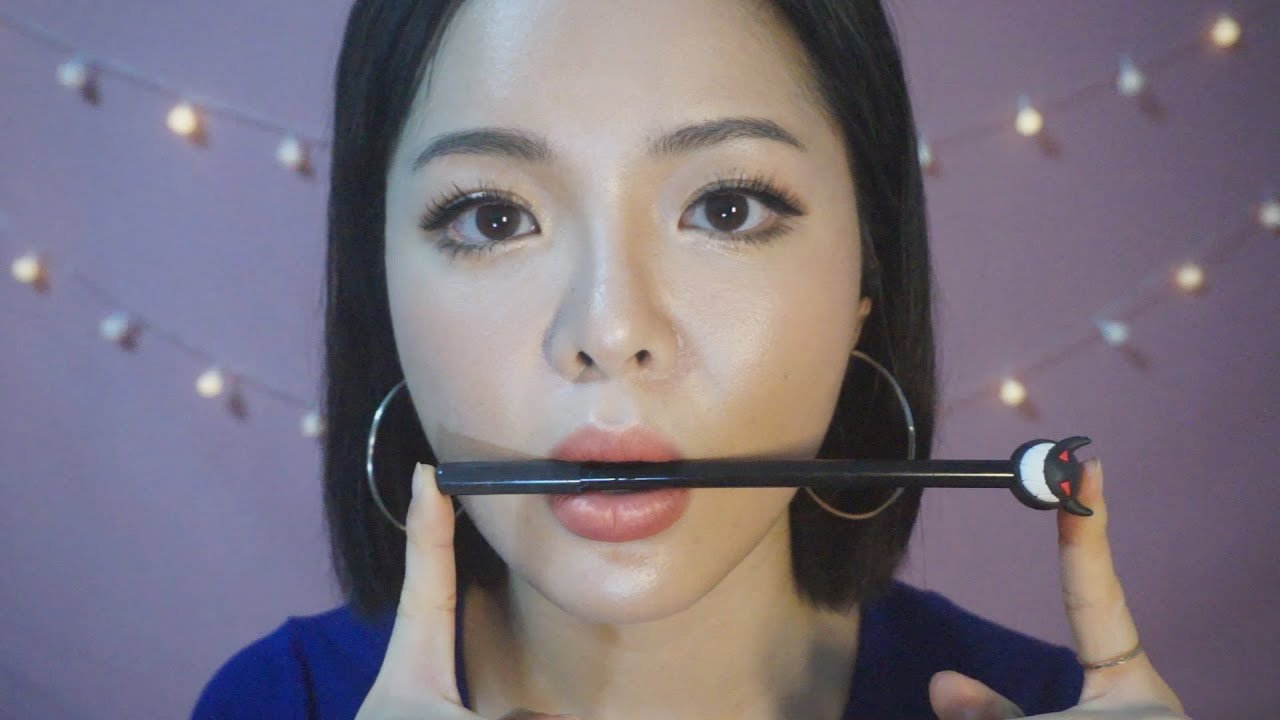 ASMR Pen Noms🔥 Plastic Chewing👄 Oddly Addictive Mouth Sounds