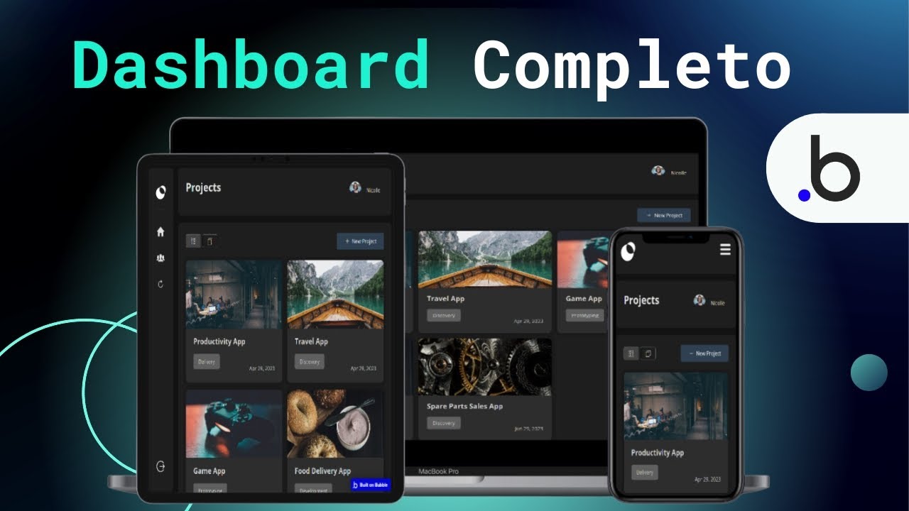 Painel Dashboard SaaS Multi-Empresas | Tutorial Bubble io