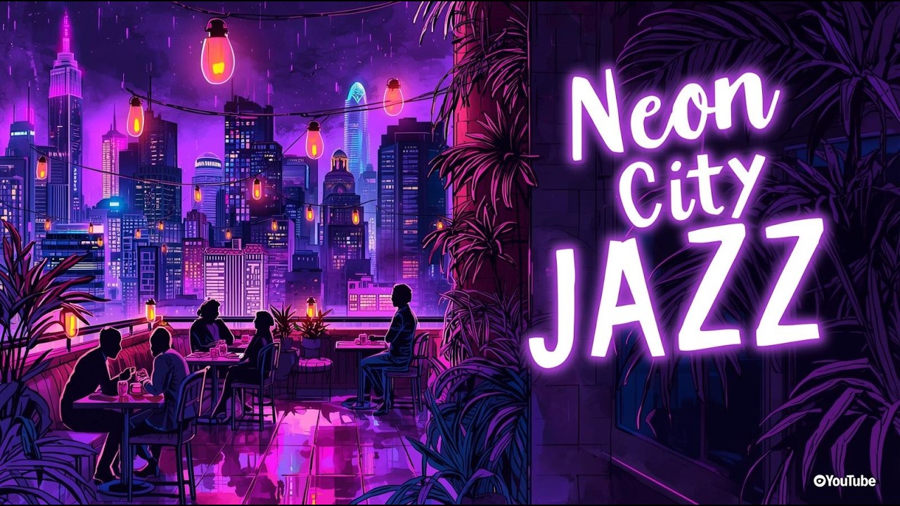 💜 Neon City Nights | Smooth Jazz for a Calm Monday by Purple