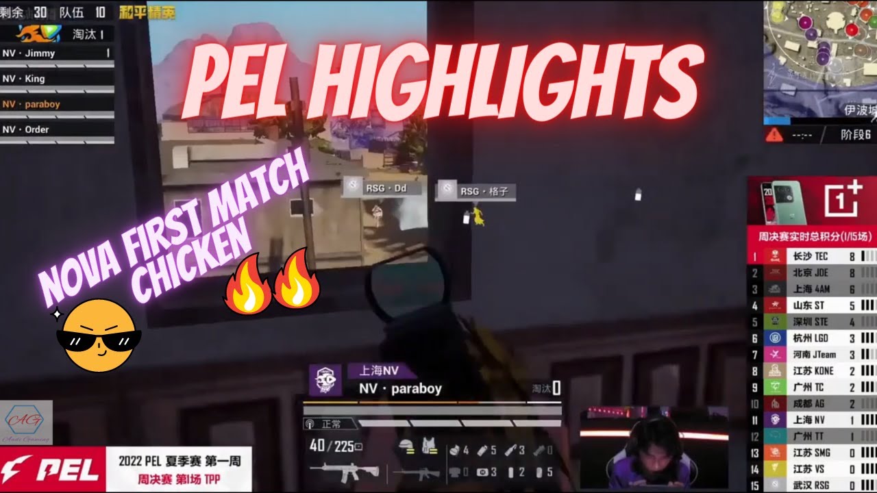 PEL 2022 S2 SUMMER W 1 FINALS D 1 HIGHLIGHTS😲 . NOVA POV😎 FIRST MATCH CHICKEN🔥🔥.#nova #pubgmobile