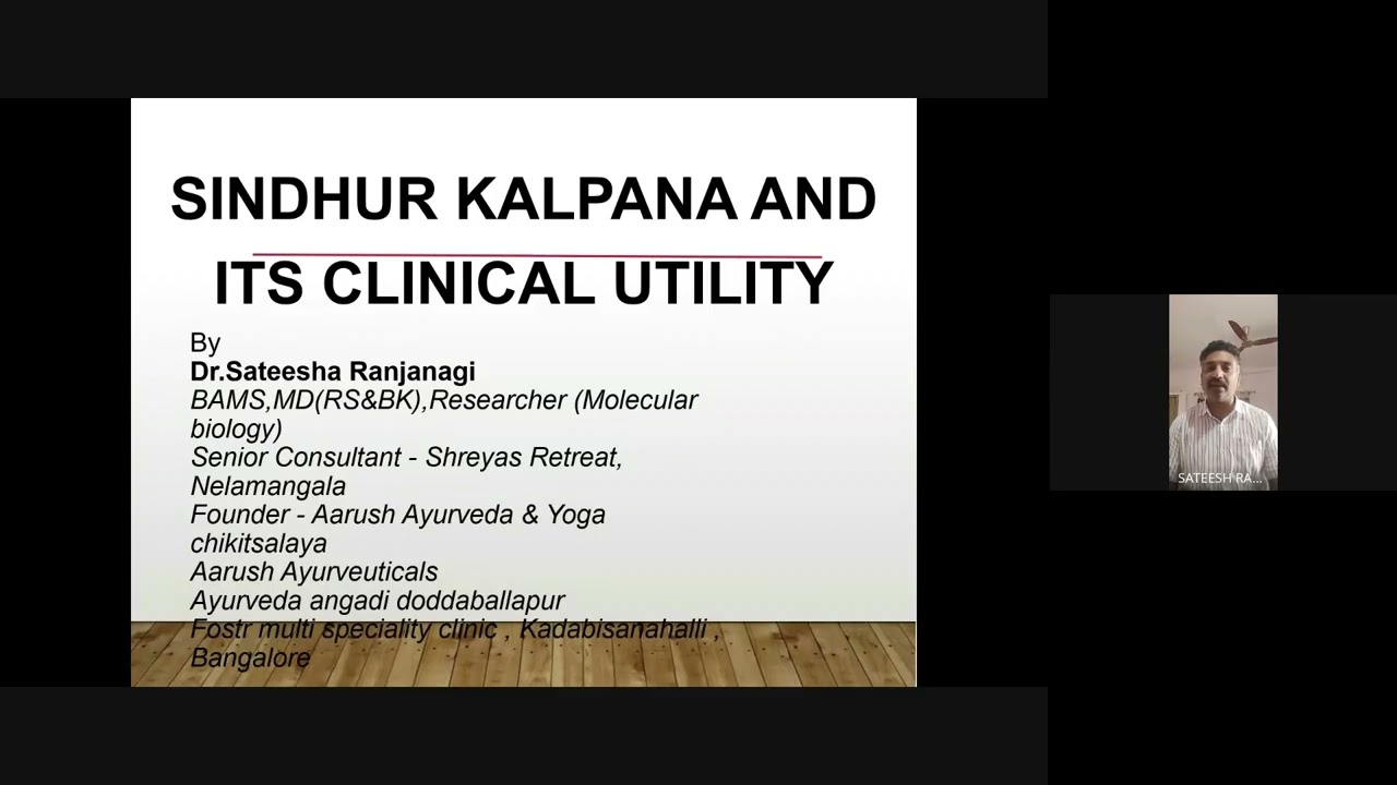 RAAUOS  57 TH webinar   SINDURA KALPANA by DR SATHISH RANJANAGI