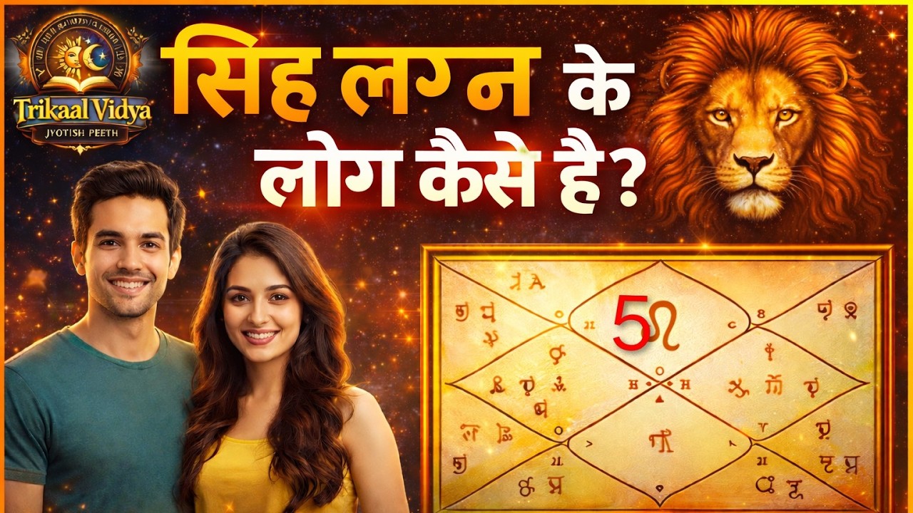 सिंह लग्न के लोग कैसे होते हैं? Leo Ascendant Personality Career Love Life सिंह राशि #vedicastrology