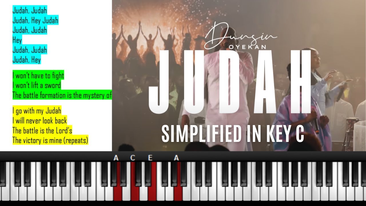 Judah by Dunsin Oyekan chord progressions/breakdown #dunsinoyekan #chordprogressions #gospelpiano