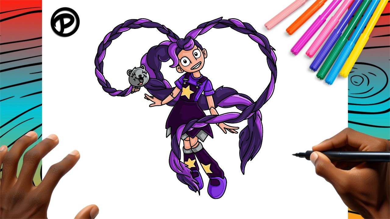 Como Desenhar a Lilly Lovebraids Poppy Playtime 5 Passo a passo