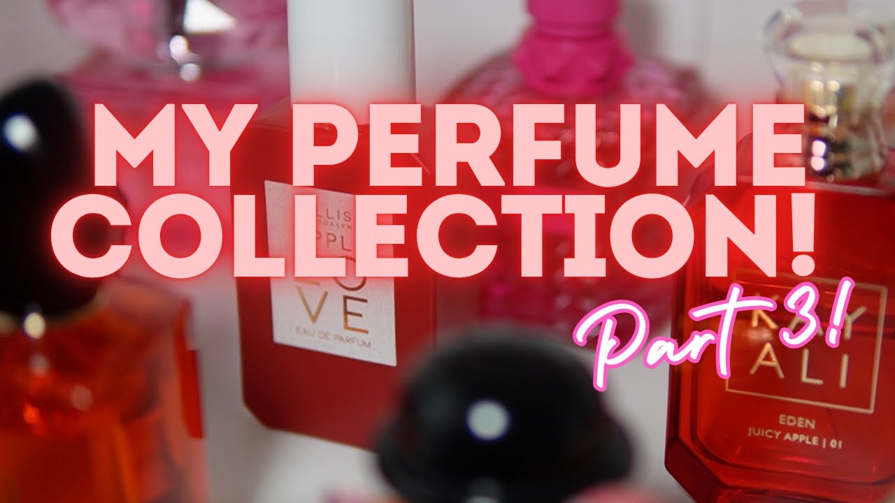 PERFUME COLLECTION! PT 3 | RED + PINK SHELF! ❤️💗 AMY GLAM