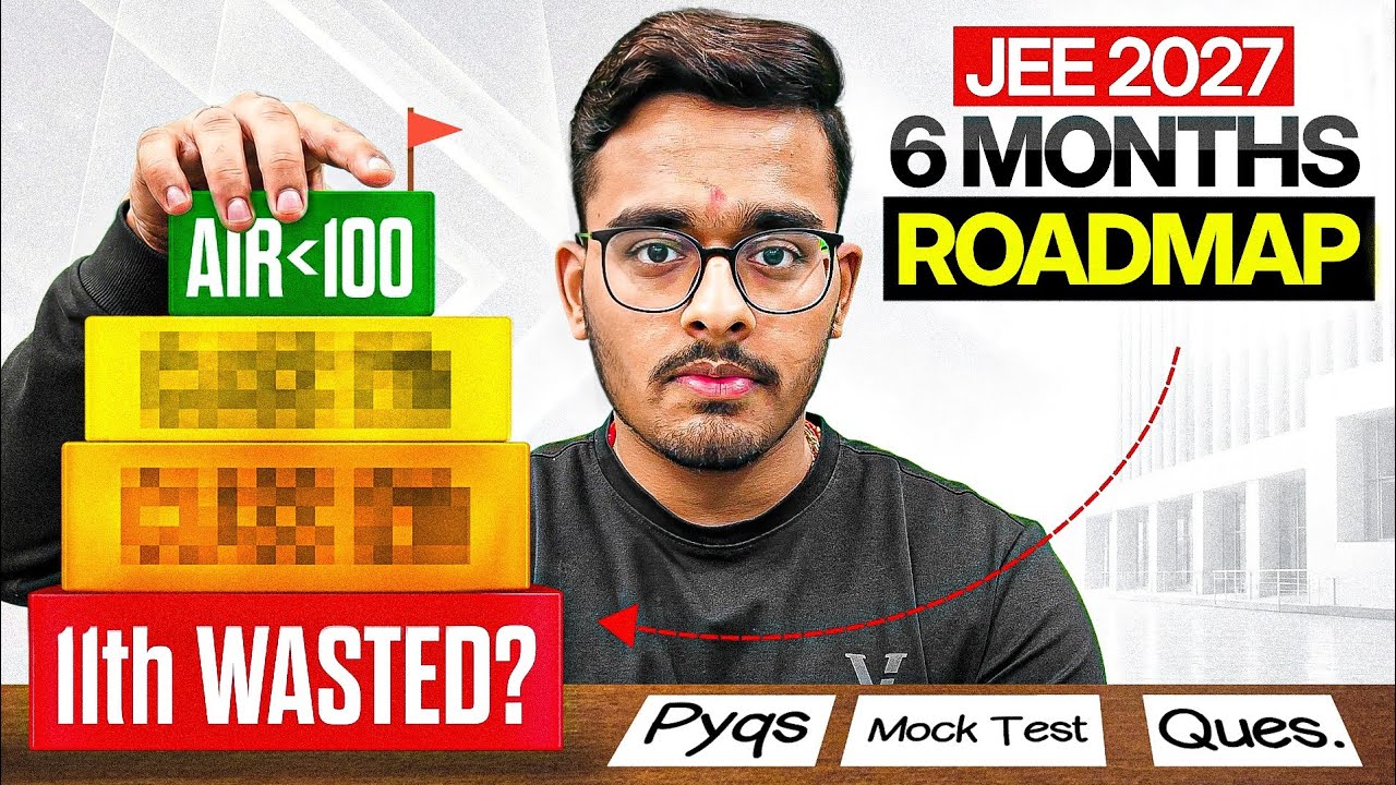 JEE 2027 Roadmap | Complete 6 Month Strategy for IIT Bombay 🔥