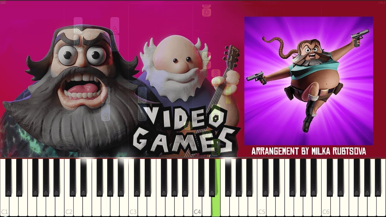 Tenacious D - Video Games | Piano Cover + Synthesia Tutorial