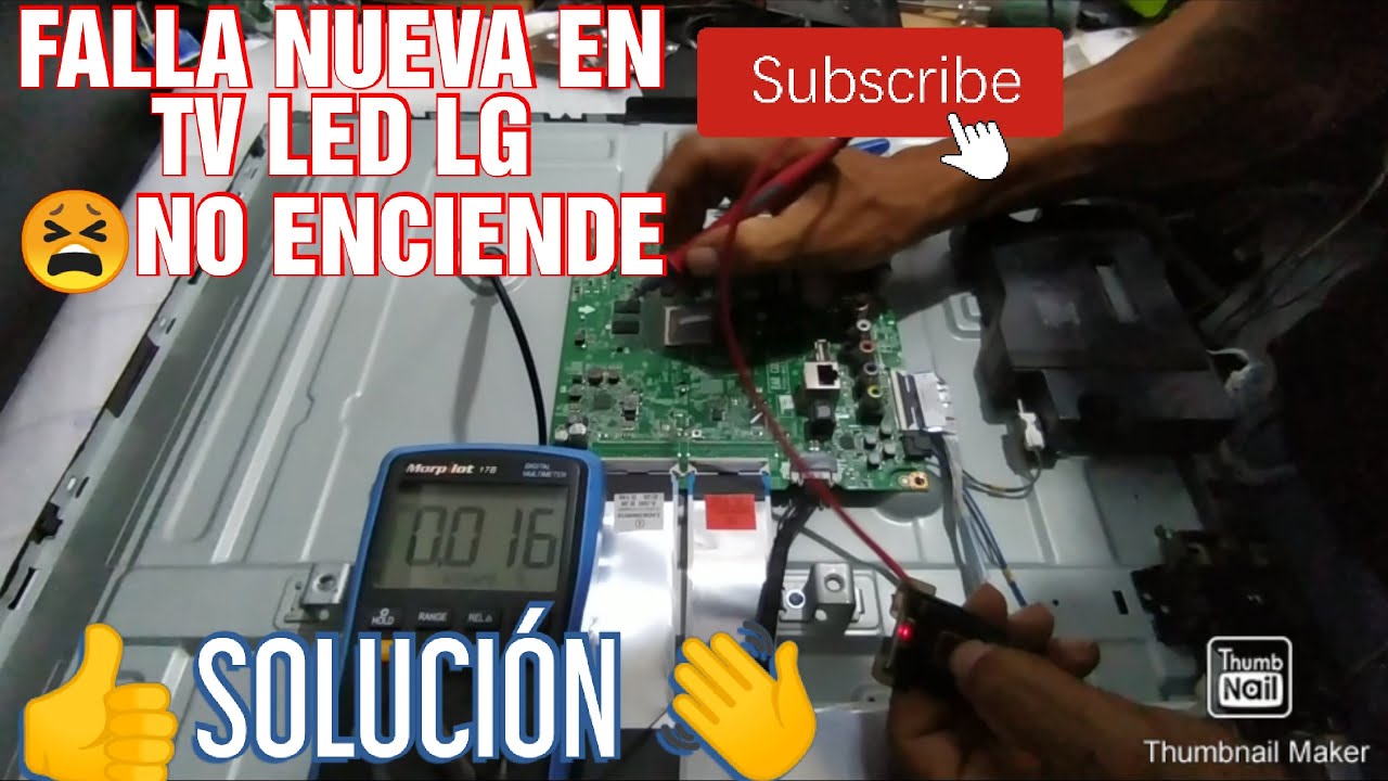 SMART TV LED LG NO ENCIENDE SÓLO STANDBY FALLA RESUETA DIAGNÓSTICO Y SOLUCIÓN