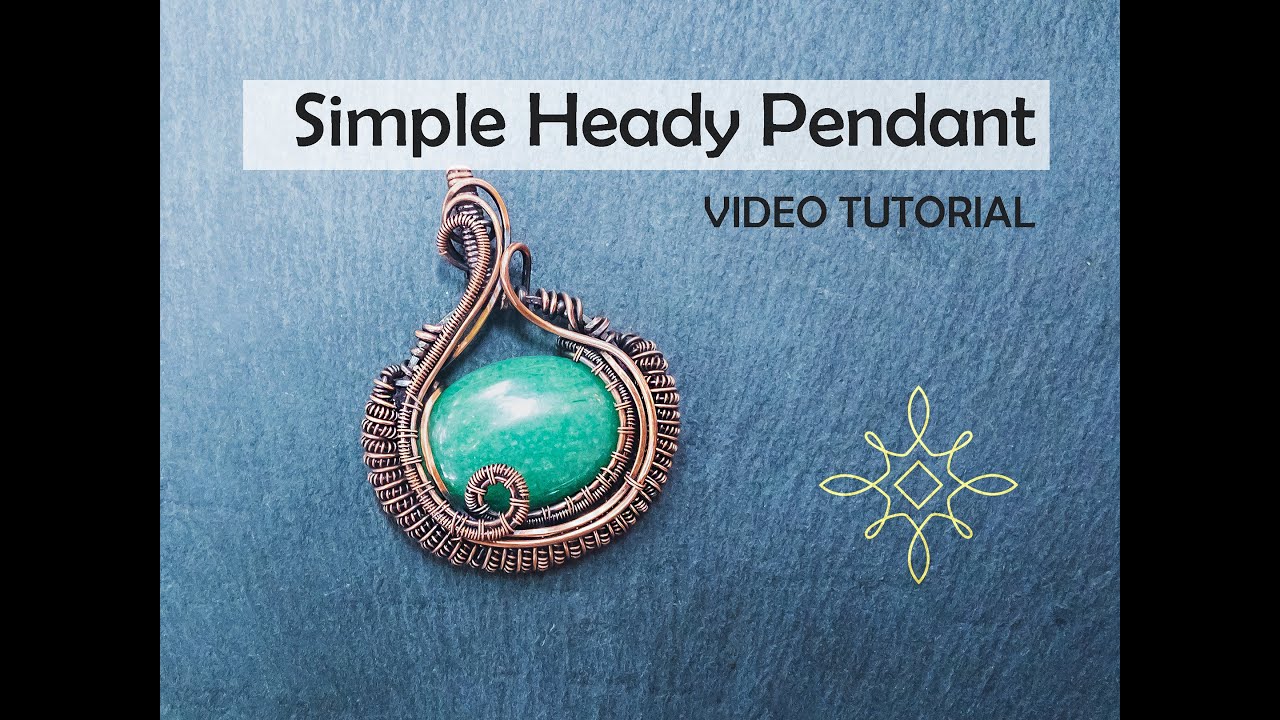 Simple Heady Wire Wrapped Pendant with a Coil