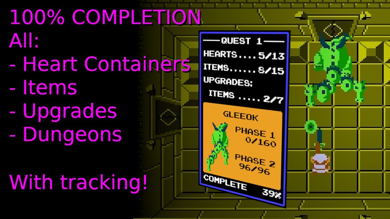 The Legend of Zelda (NES) Quest 1 - 100% ALL Items, Dungeon Exploration, Upgrades