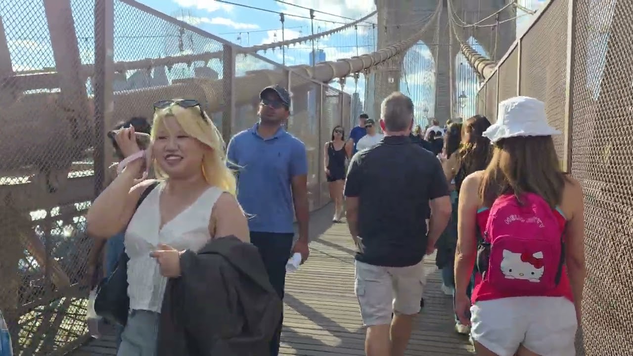 Passeggiata sul ponte di Brooklyn