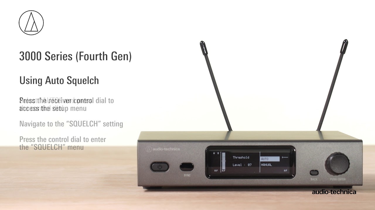 3000 Series (4th Generation) Auto Squelch | Wireless Systems