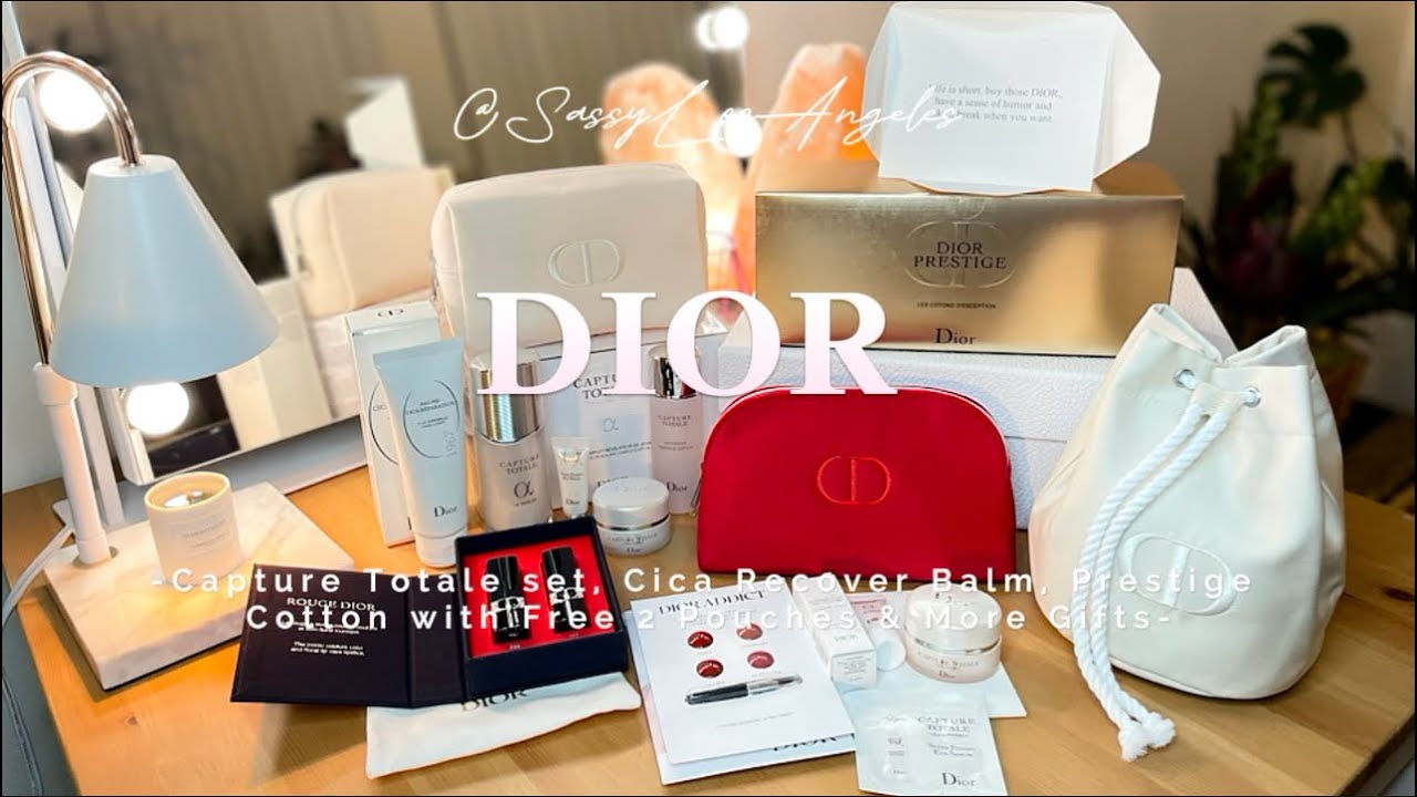 DIOR | Capture Totale set, Cica Recover Balm, Prestige Cotton - Free 2 Pouches & More Gifts