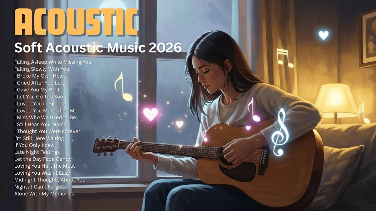 Soft Acoustic Music 2026 New Songs 🎶🎧| Calm Acoustic Love Songs to Relax Your Mind
