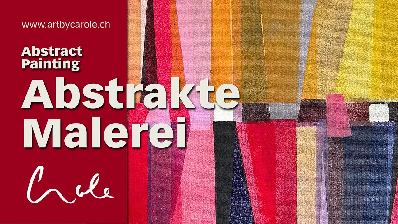 Einfache, geometrische Acryl Malerei mit Klebeband |  Easy geometric acrylic painting with tape