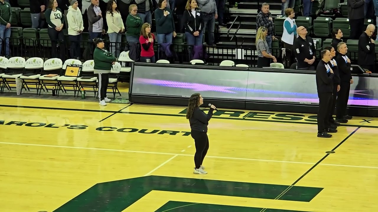 National Anthem - Mary Peterson - UWGB Woman's Basketball Game 1-24-2026