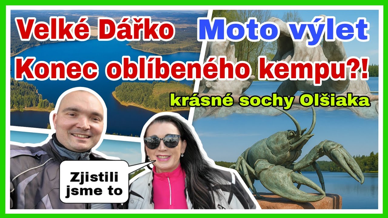 Zrušený kemp Velké Dářko? Jeli jsme zjistit pravdu na motorce! 🏕️🛵