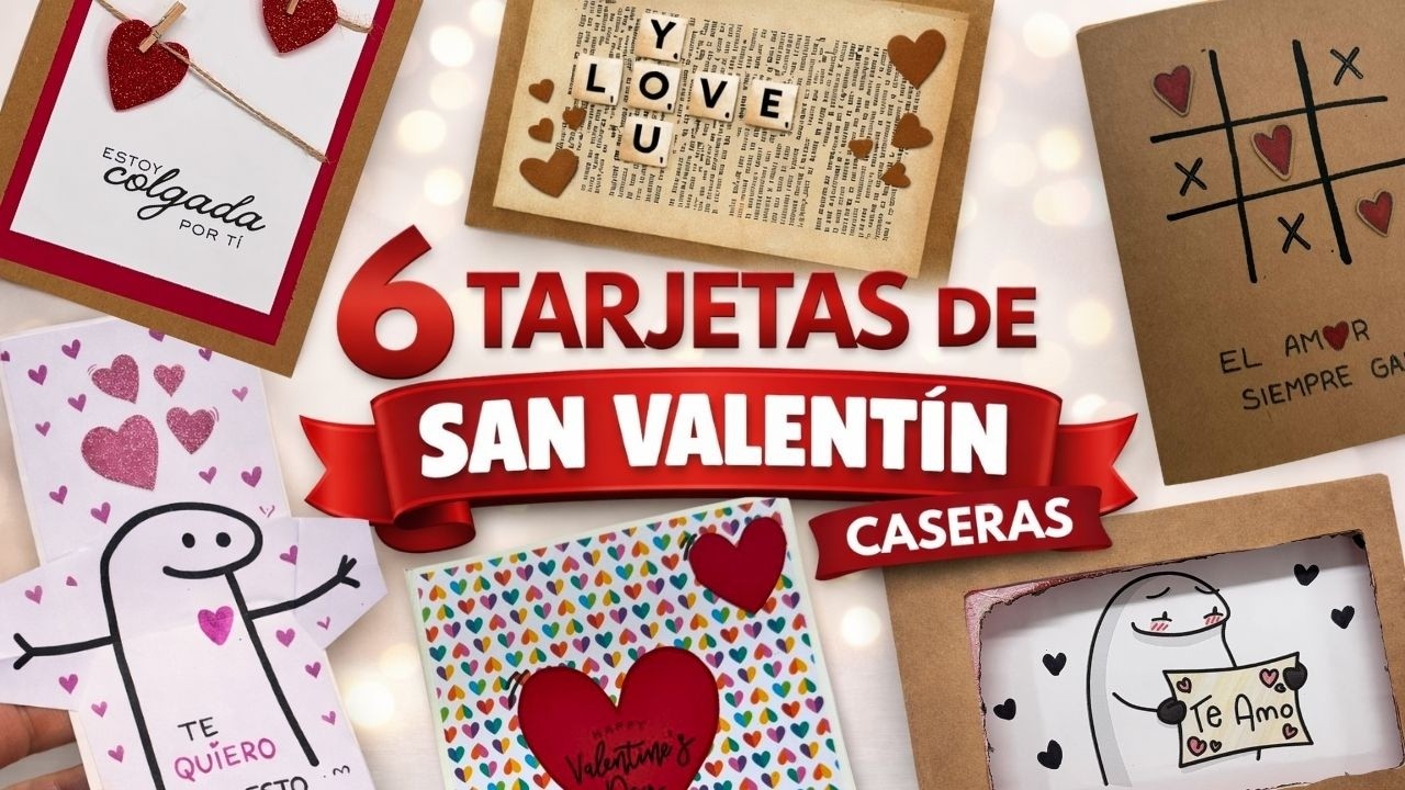 Tarjetas de San Valentín caseras 💌 Manualidades fáciles y rápidas DIY