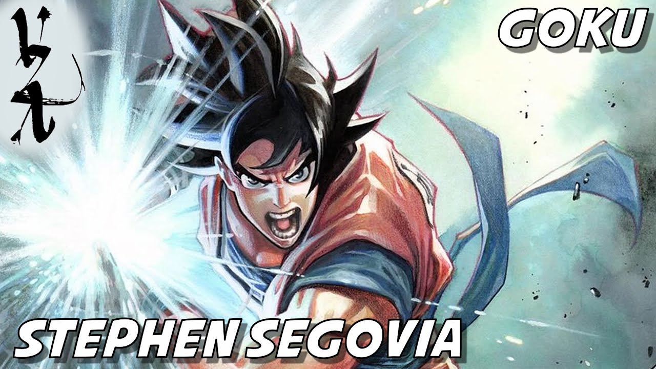 Stephen Segovia drawing Goku as a tribute to Akira Toriyama