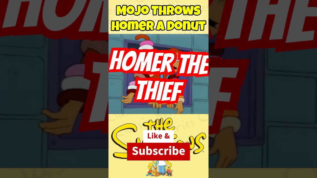 The Simpsons - Mojo Tosses Homer A Donut - GIRLY EDITION - S09E21