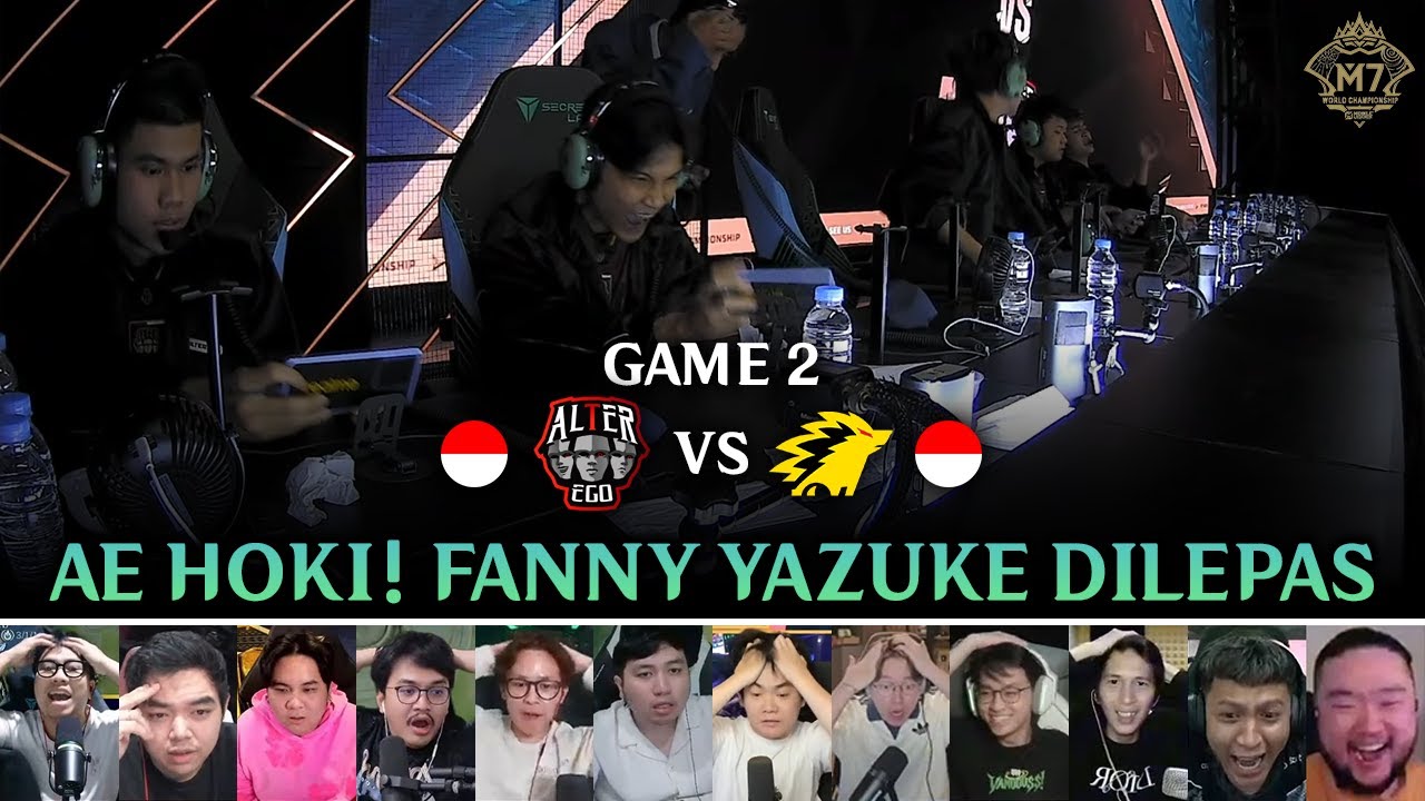 TEAM HOKI INI TURUNKAN ONIC KE LOWER BRACKET!! REAKSI STREAMER AE VS ONIC GAME 2 M7 KNOCKOUT STAGE!!