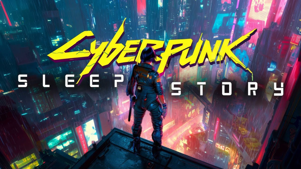 Sleep In Night City: Cyberpunk Bedtime Story | ASMR Sci-Fi Tale with Relaxing Ambience