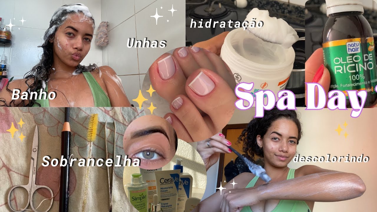 SPA DAY REALZÃO ✨cabelo, unhas, sobrancelha, pelos~ in 2023