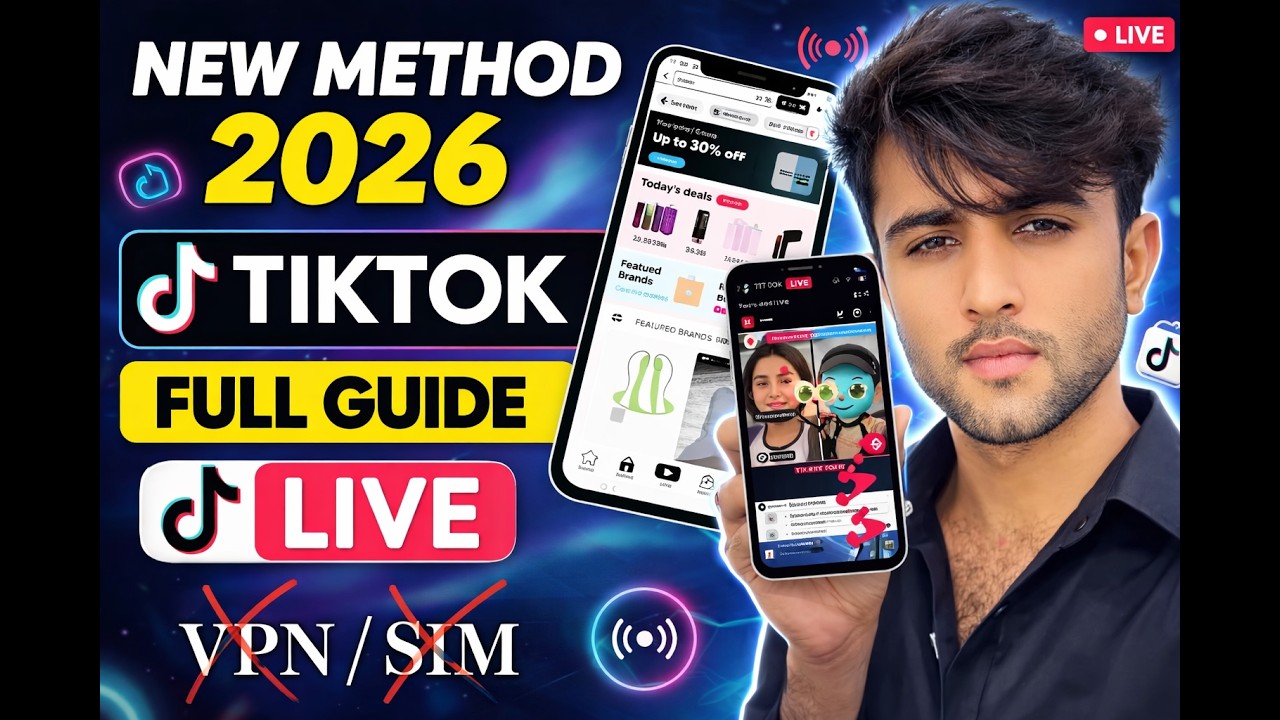TikTok Shop Buyer Account & TikTok Live Account (Without VPN / SIM) 2026