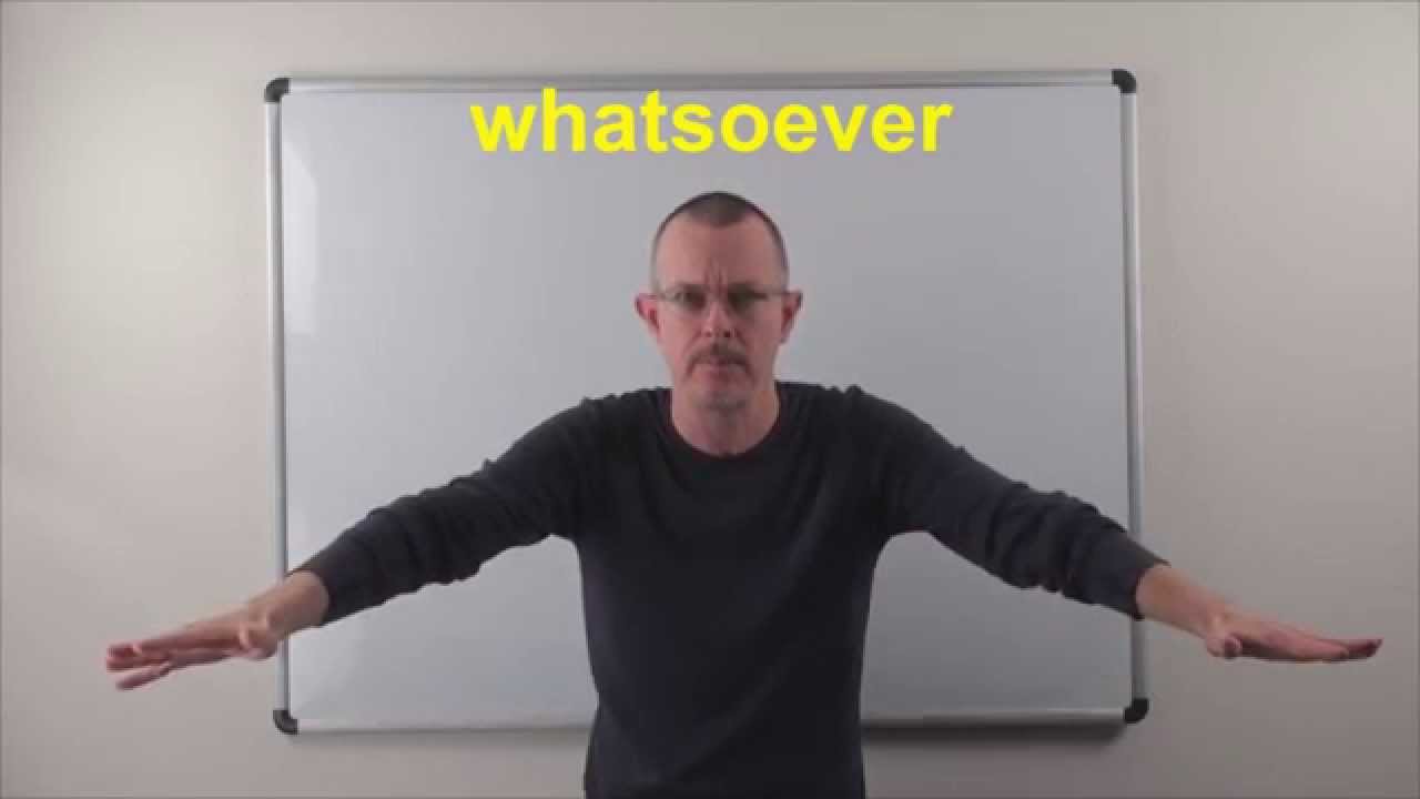 Learn English: Daily Easy English 0847: whatsoever