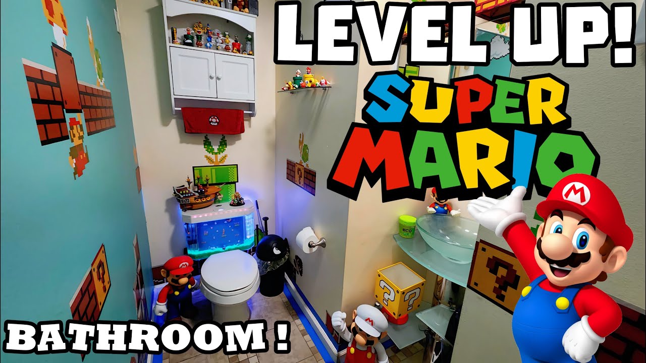 I Turned My Bathroom Into SUPER MARIO WORLD 🍄🚽 (You Won’t Believe This)