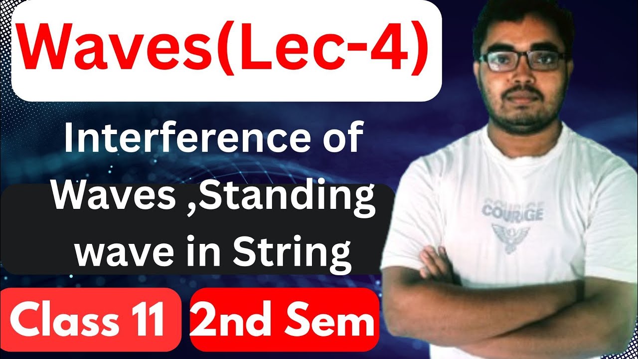 তরঙ্গেরউপরিপাত Superposition of waves class 11physics| Stationary or standingwaves | Waves instring 