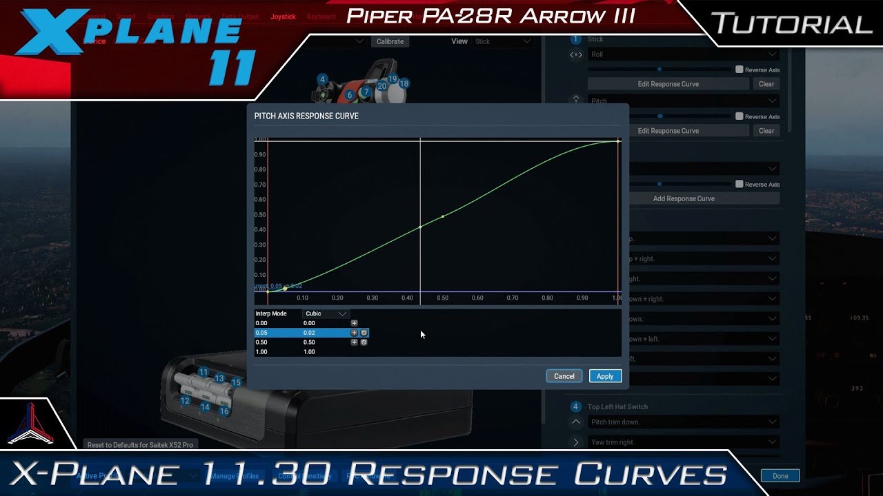 X Plane 11 | Version 11.30 Control Setup Tutorial (Response Curves)