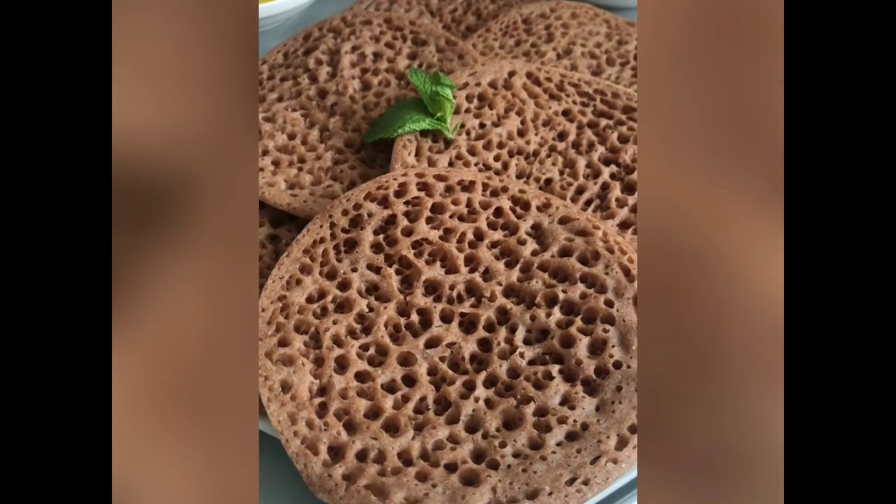 وصفة جديدة : بغرير بدقيق الشعير/ Crêpe mille trous à la farine d’orge