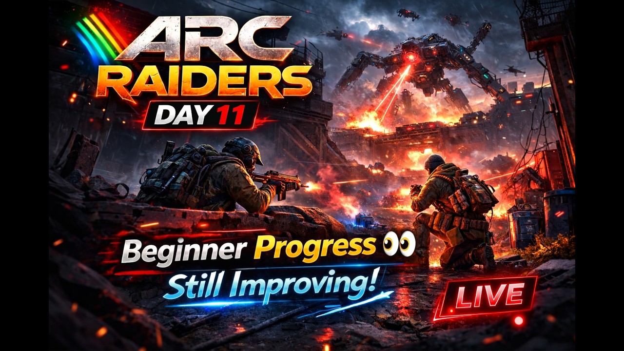 🔴 LIVE 🔴 ARC RAIDERS – Day 12 Beginner Progress 👀 Improving Every Match