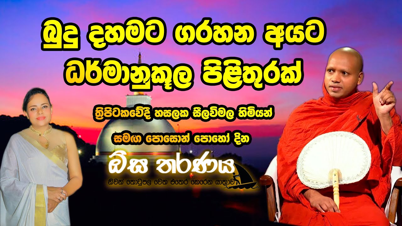 බුදු දහමට නිගා කරන අයට සෘජු පිළිතුරක්| Ogha Tharanaya with Hasalaka Seelawimala Thero(Poson Poya)
