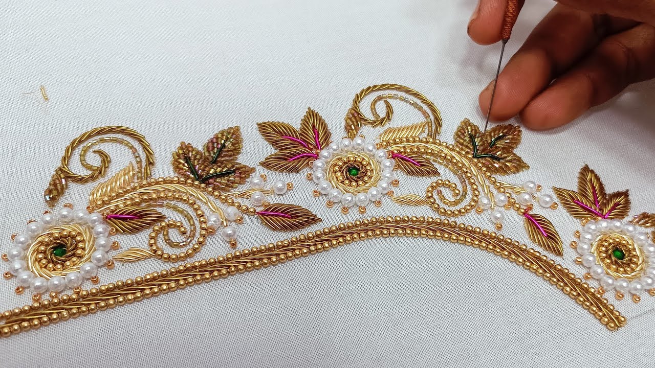 Aari work blouse design || Zardosi work design || 