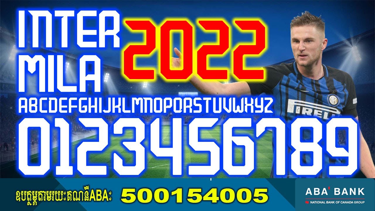 inter milan  font 2020 football Font By Black Font Free Download OTF and AI 2022