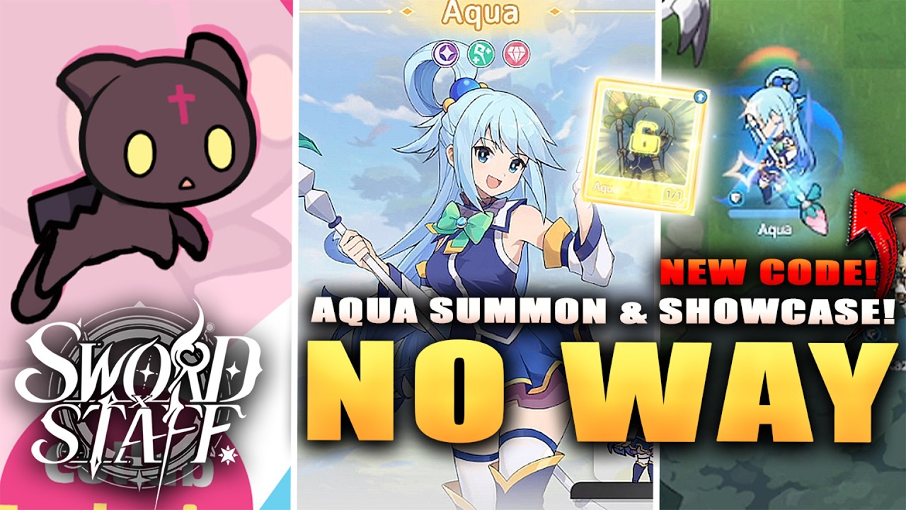 *НОВЫЙ КОД* ПРИЗЫВ И ДЕМОНСТРАЦИЯ МЕЧА X ПОСОХА AQUA ДЛЯ БЕСПЛАТНЫХ ИГРОКОВ! (завоевание монстров...
