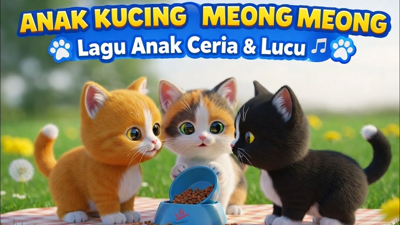 Anak Kucing Meong Meong 🐱🐾 | Lagu Anak Ceria & Lucu untuk Balita