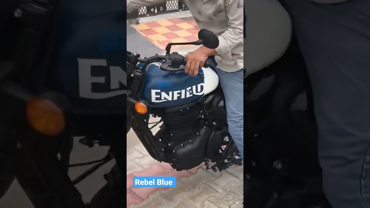 Hunter 350 Top best looking model 🔥 Rebel blue and Rebel Black ❤️❤️ #shorts #hunter350 #royalenfield